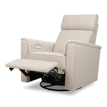 M17186PBEW,Namesake,Willa Plus Power Glider Recliner w/ Power Headrest in Performance Beach Eco-Weave