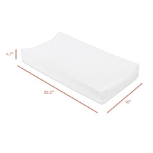 T29437,Plain White Quilted Muslin Changing Pad Cover in GOTS Certified Organic Cotton