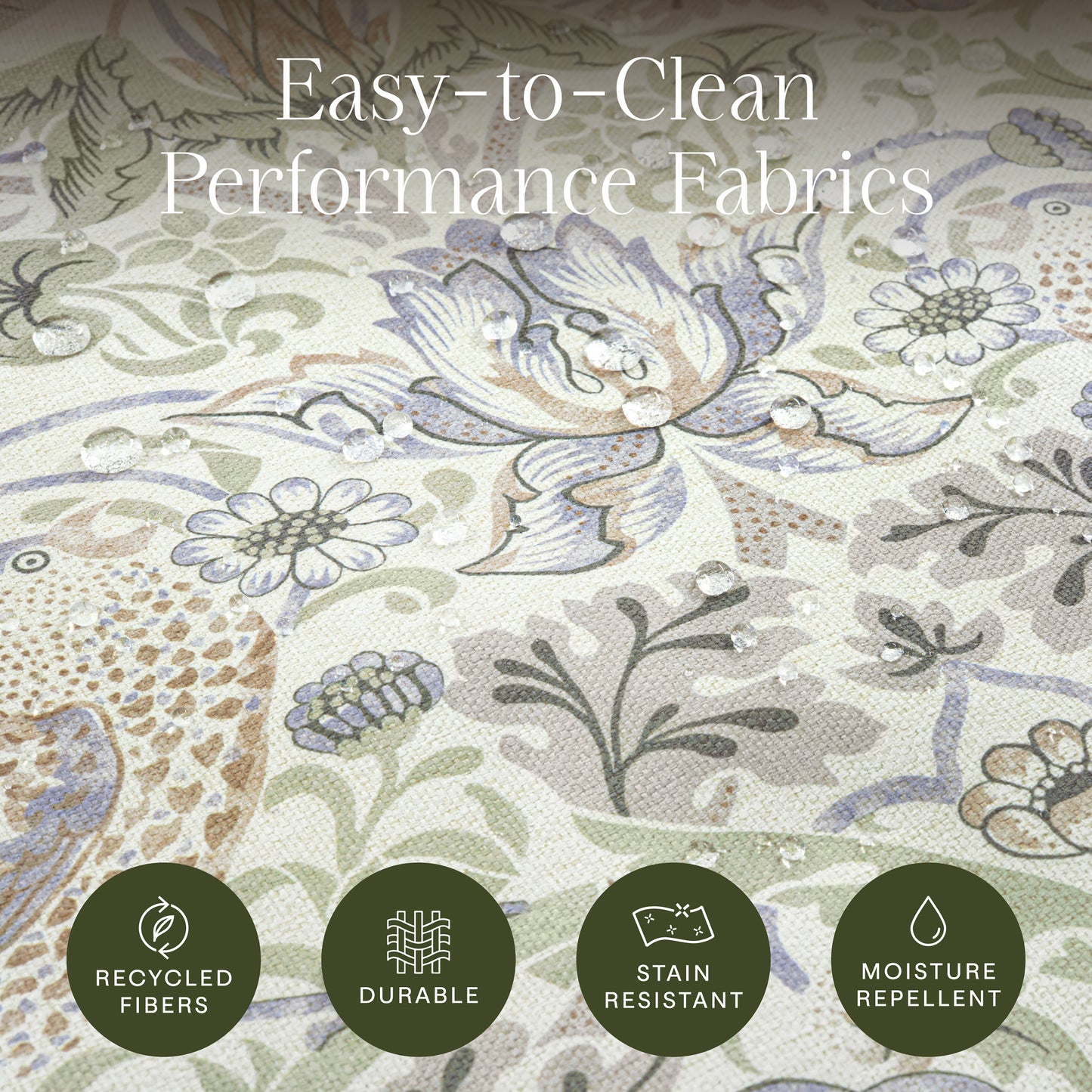 M22287TTFTDB,Namesake,Crewe Recliner and Swivel Glider in Strawberry Thief in Fig &Thyme w/Dark Wood Base