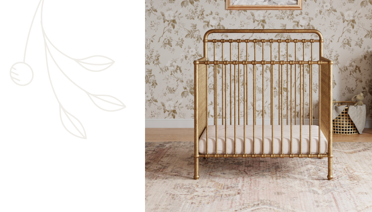 Gold mini crib sales