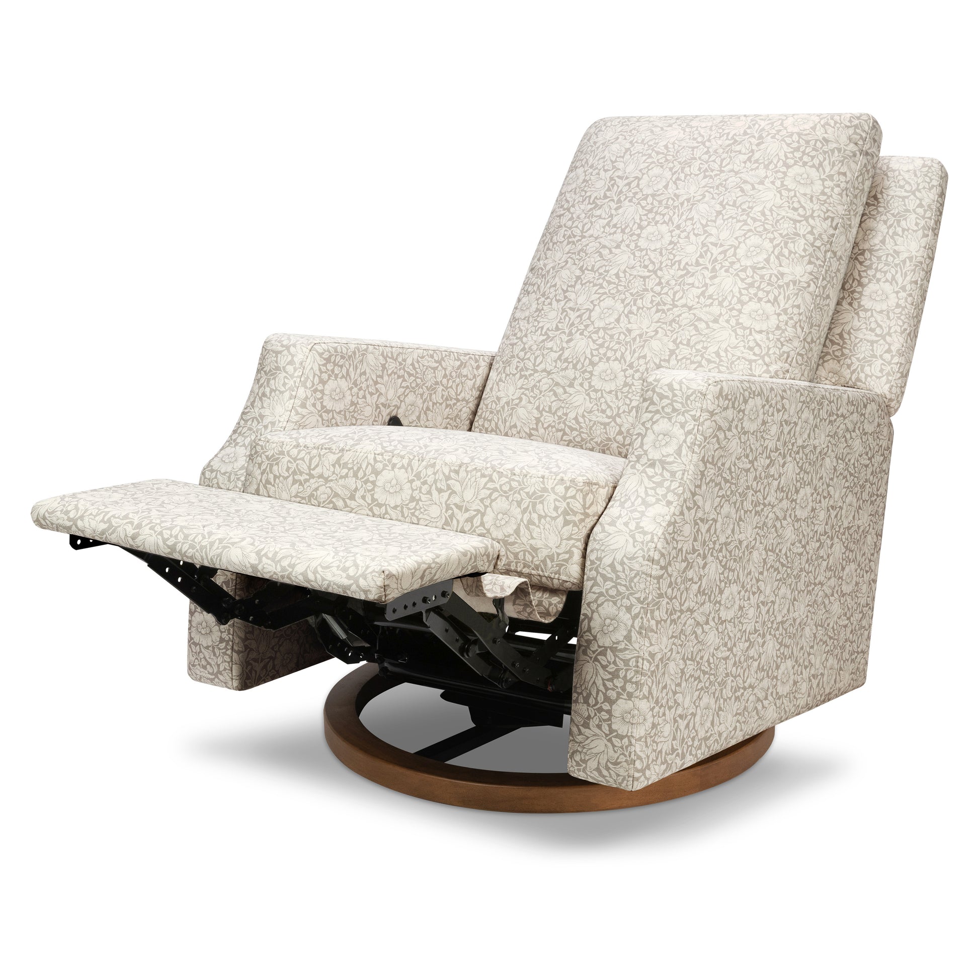 M22287MADB,Namesake,Crewe Recliner and Swivel Glider in Mallow in Ash w/Dark Wood Base