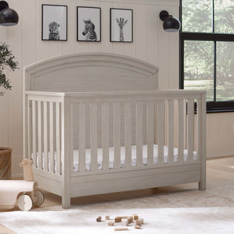 B26401WDF,Monogram by Namesake,Hemsted 4-in-1 Convertible Crib in White Driftwood