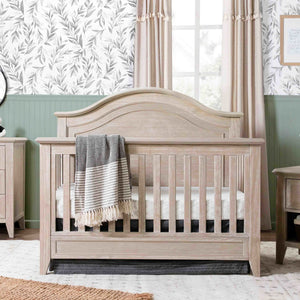 Beckett Rustic 4-in-1 Convertible Curve Top Crib