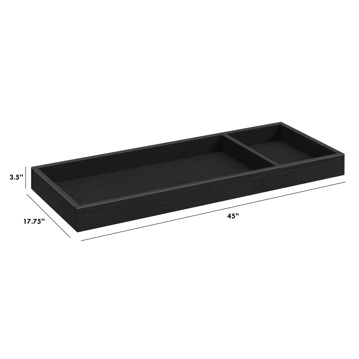 M0619AB,The MDB Family,Universal Wide Removable Changing Tray in Archival Black