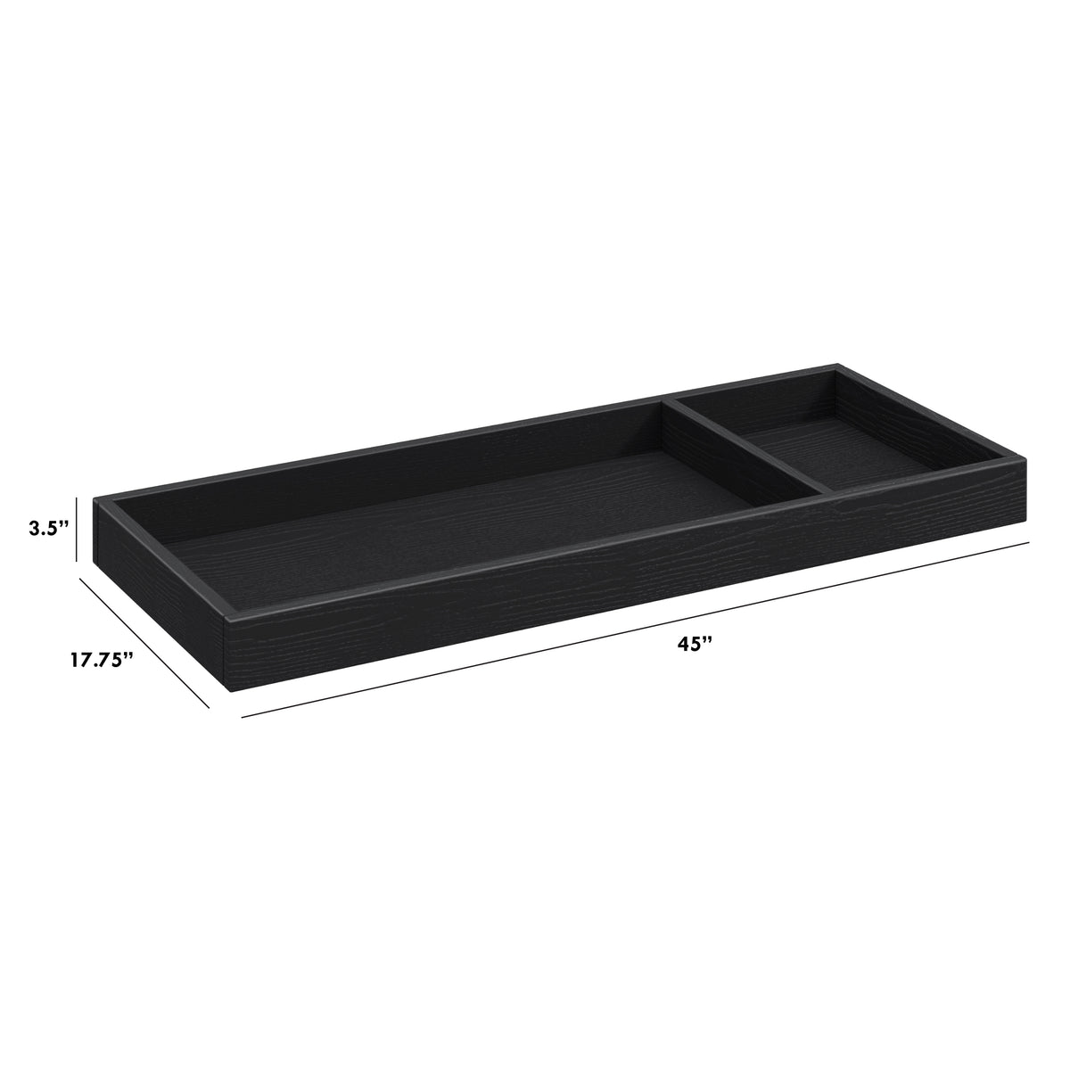 Universal Wide Removable Changing Tray - dimensions