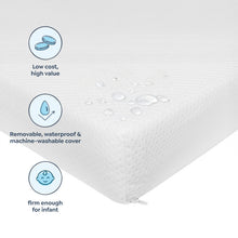 M53114W,DaVinci,Comfort Crib Mattress with Removable Waterproof Knit Cover in White