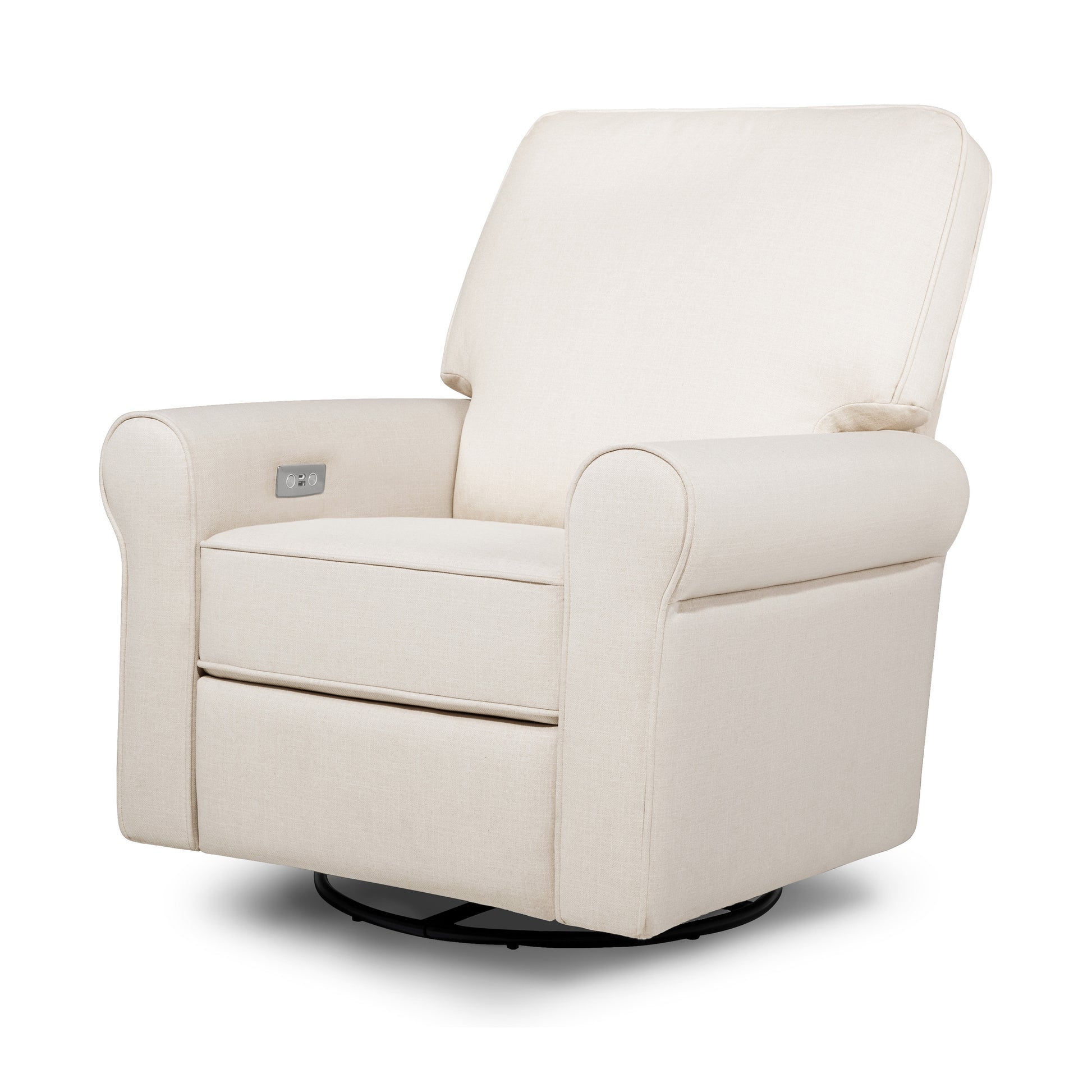 B17787PNET,Monogram by Namesake,Monroe Pillowback Power Recliner in Performance Natural Eco-Twill