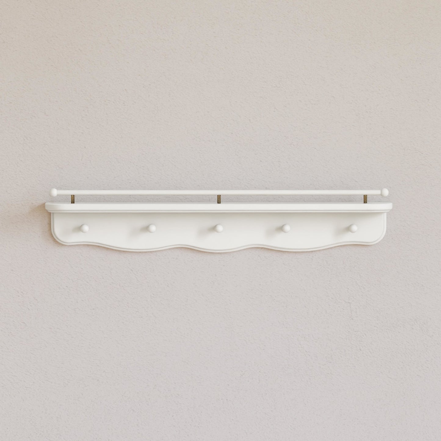 Liberty 31" Wall Shelf with Hooks