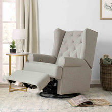 M21987PGEW,Namesake,Harbour Power Recliner in Performance Grey Eco-Weave