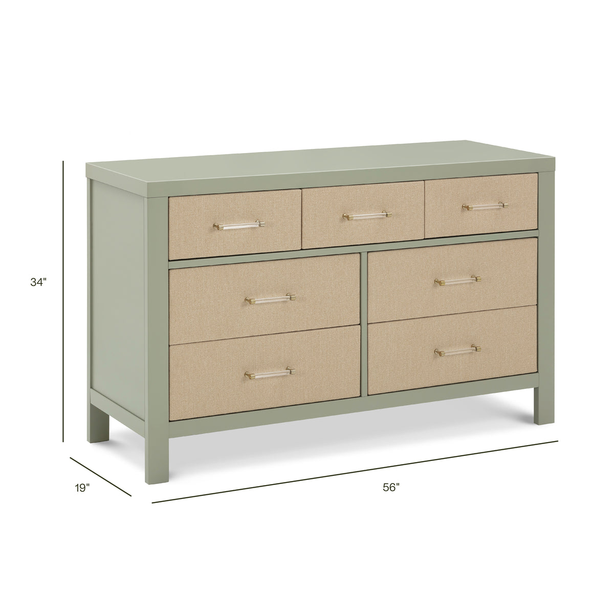 Eloise 7-Drawer Wide Assembled Dresser (56") - dimensions