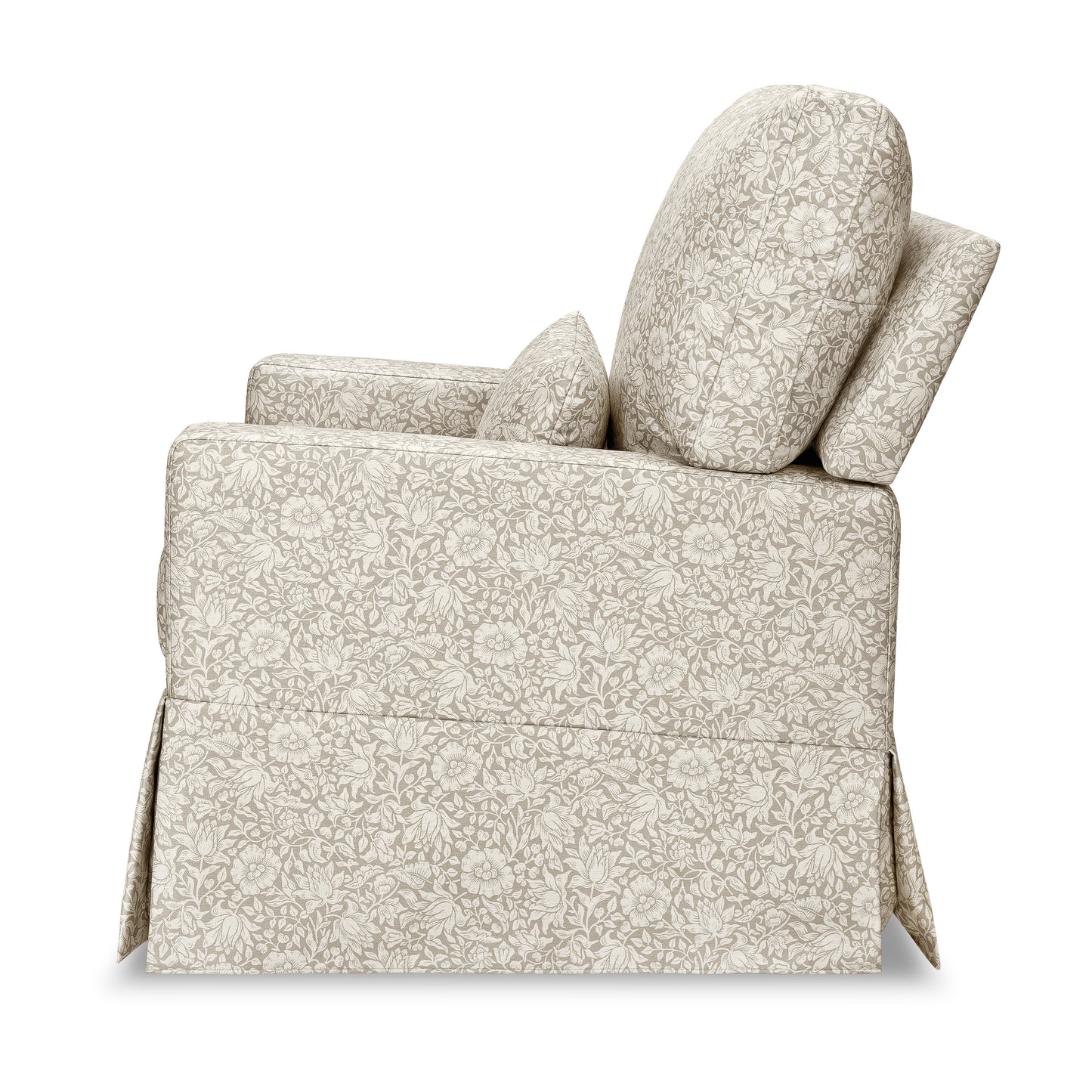 M21787MA,Namesake,Crawford Pillowback Comfort Swivel Glider in Mallow in Ash