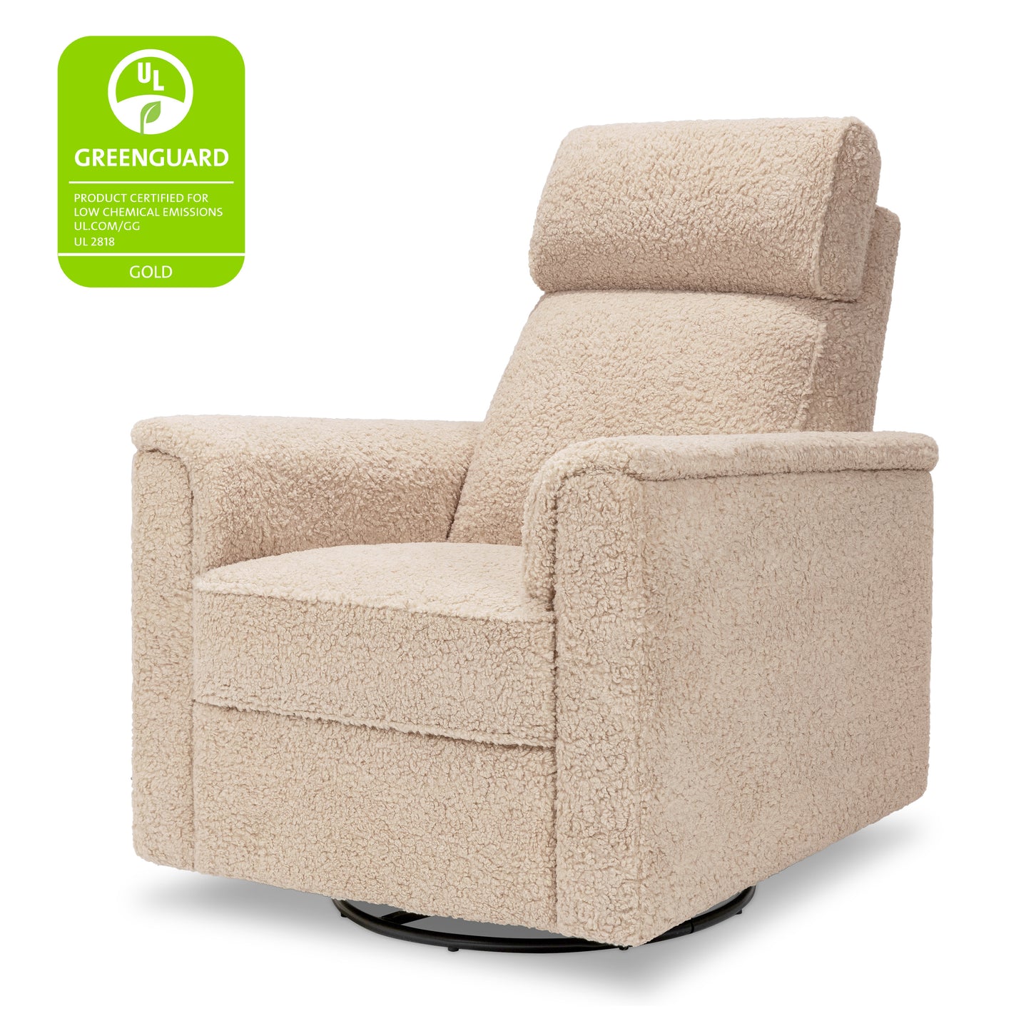 M17182CSG,Namesake,Willa Pro Power Glider Recliner w/ Power Lumbar in Chai Shearling