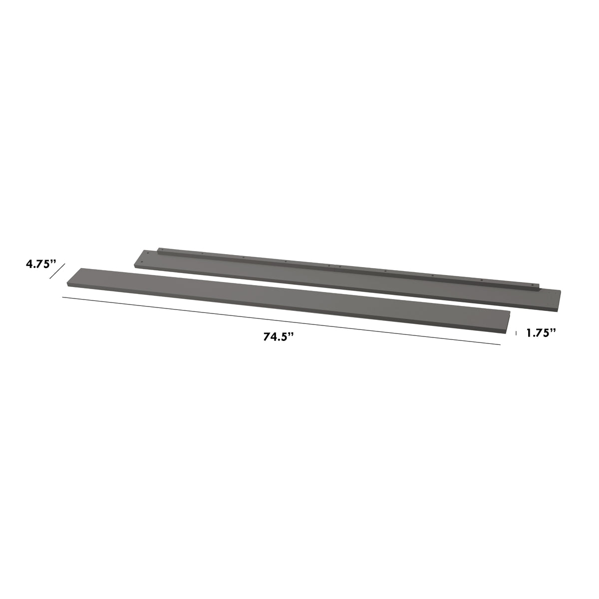 Twin/Full-Size Bed Conversion Kit (M5789) - dimensions