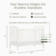 M7101RW,Namesake,Liberty 3-in-1 Convertible Spindle Crib w/Toddler Bed Conversion Kit in Warm White