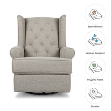 M21987PGEW,Namesake,Harbour Power Recliner in Performance Grey Eco-Weave
