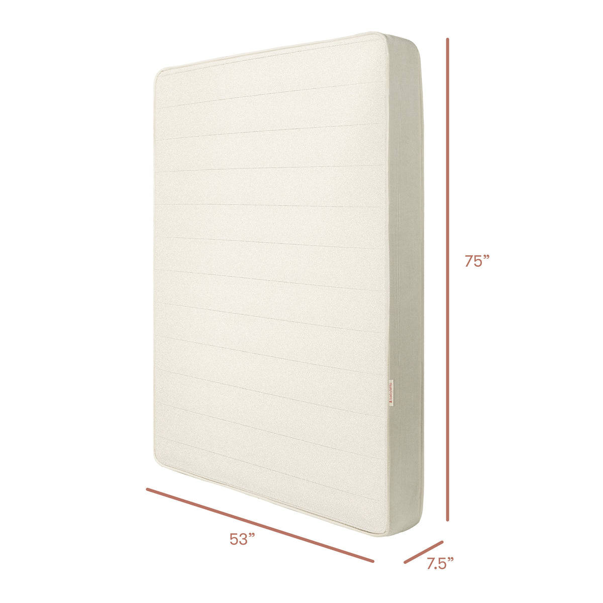 Essential 7.5" Full Kids Mattress - dimensions