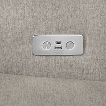 M21987PGEW,Namesake,Harbour Power Recliner in Performance Grey Eco-Weave