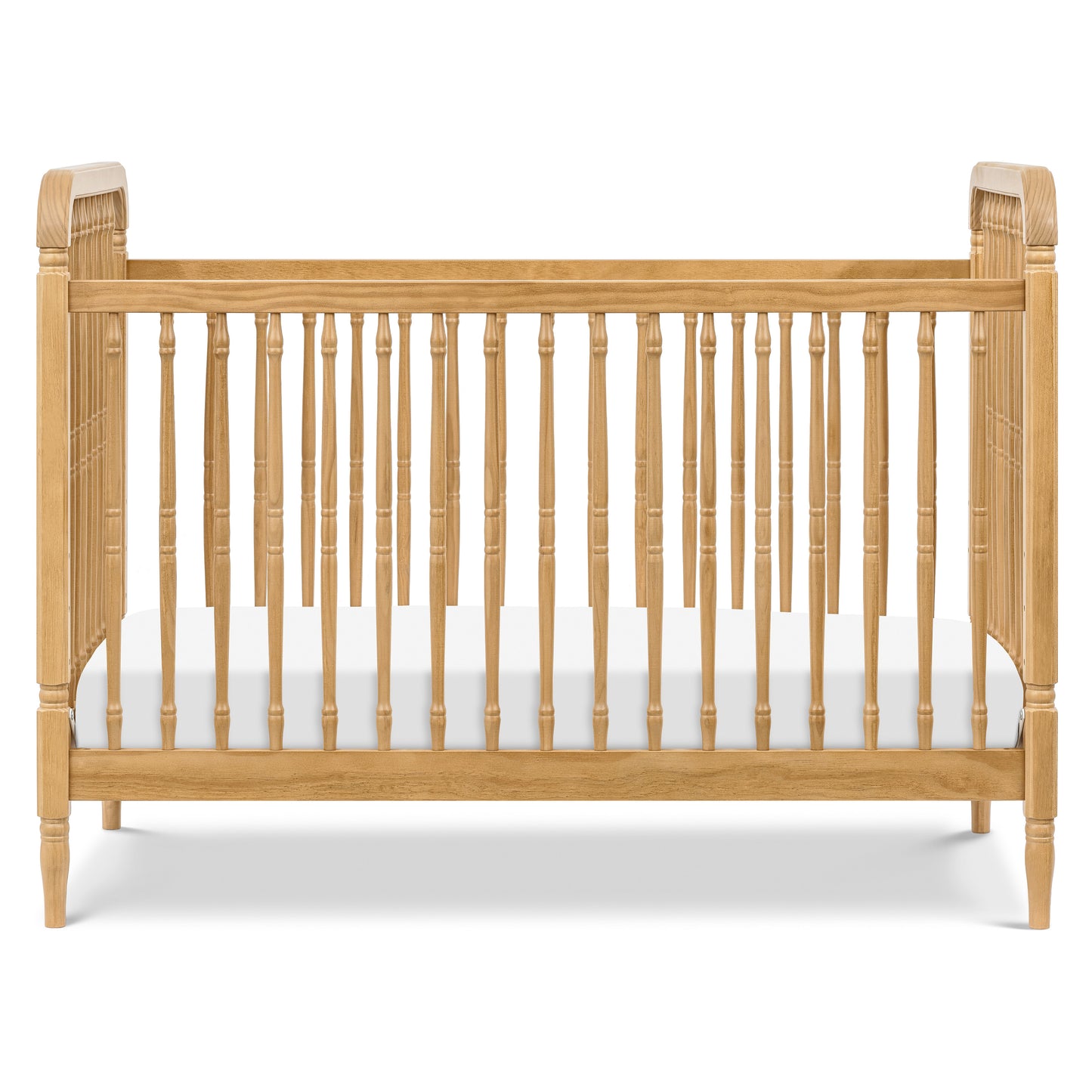 M7101HY,Namesake,Liberty 3-in-1 Convertible Spindle Crib w/Toddler Bed Conversion Kit in Honey