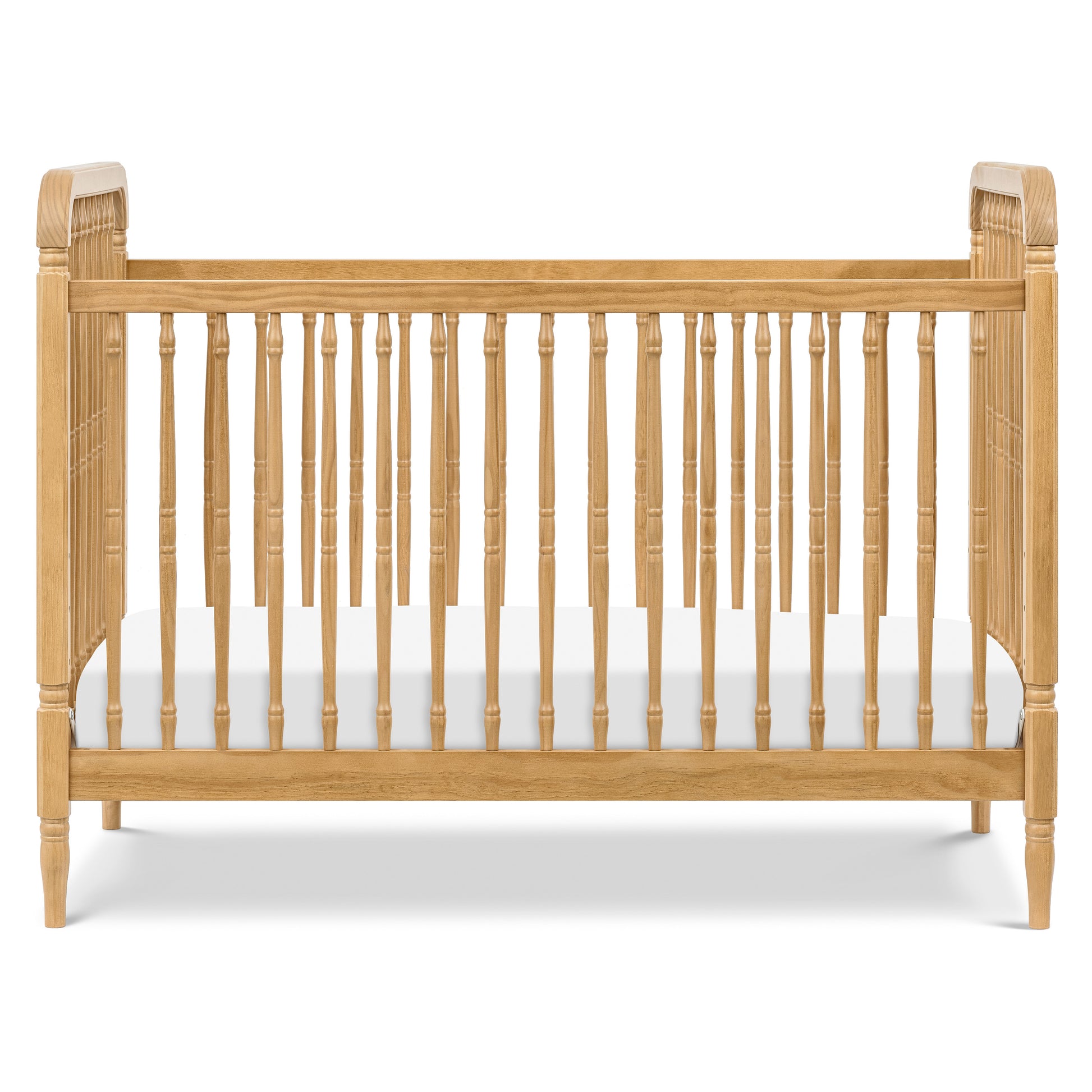 M7101HY,Namesake,Liberty 3-in-1 Convertible Spindle Crib w/Toddler Bed Conversion Kit in Honey