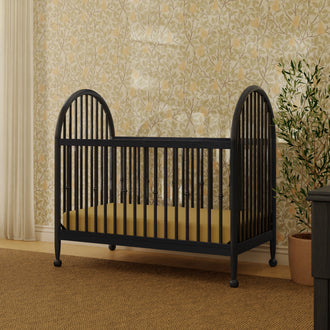 M31401AB,Namesake,Alouette 3-in-1 Convertible Spindle Crib in Archival Black