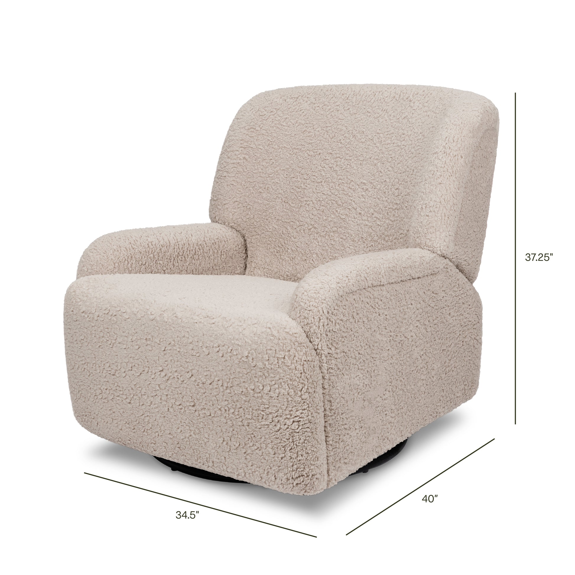 M27687EGS,Namesake,Winslow Extra Wide Recliner and Swivel Glider in Earl Grey Shearling