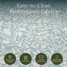 M21785BPB,Namesake,Crawford Gliding Ottoman in Bellflowers in Powdered Blue