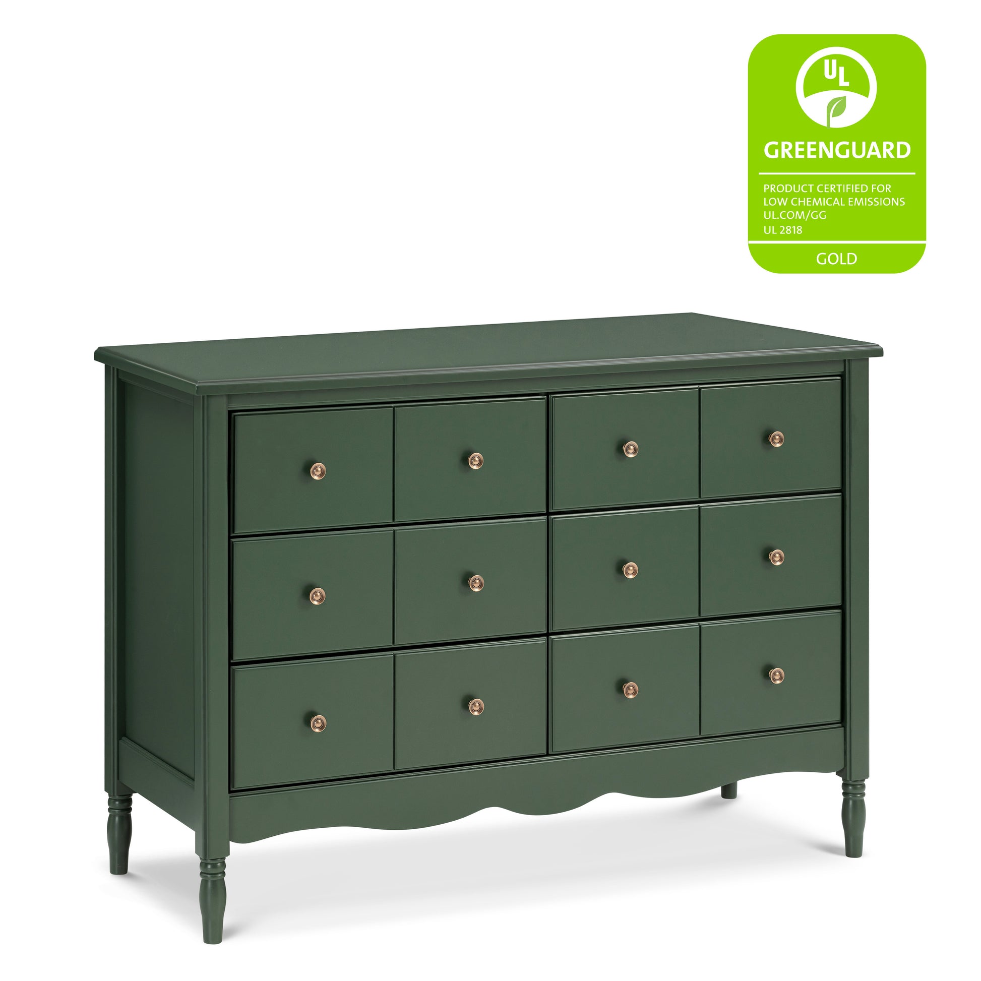 M7116FRGR,Namesake,Liberty 6-Drawer Assembled Dresser in Forest Green