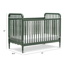 M7101FRGR,Namesake,Liberty 3-in-1 Convertible Spindle Crib w/Toddler Bed Conversion Kit in Forest Green