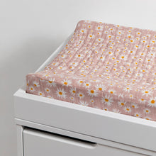 T28037,Babyletto,Daisy Quilted Muslin Changing Pad Cover in GOTS Certified Organic Cotton