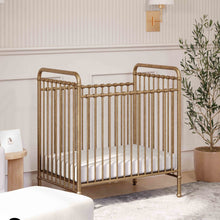 M15598VG,Namesake,Abigail 3-in-1 Convertible Mini Crib in Vintage Gold