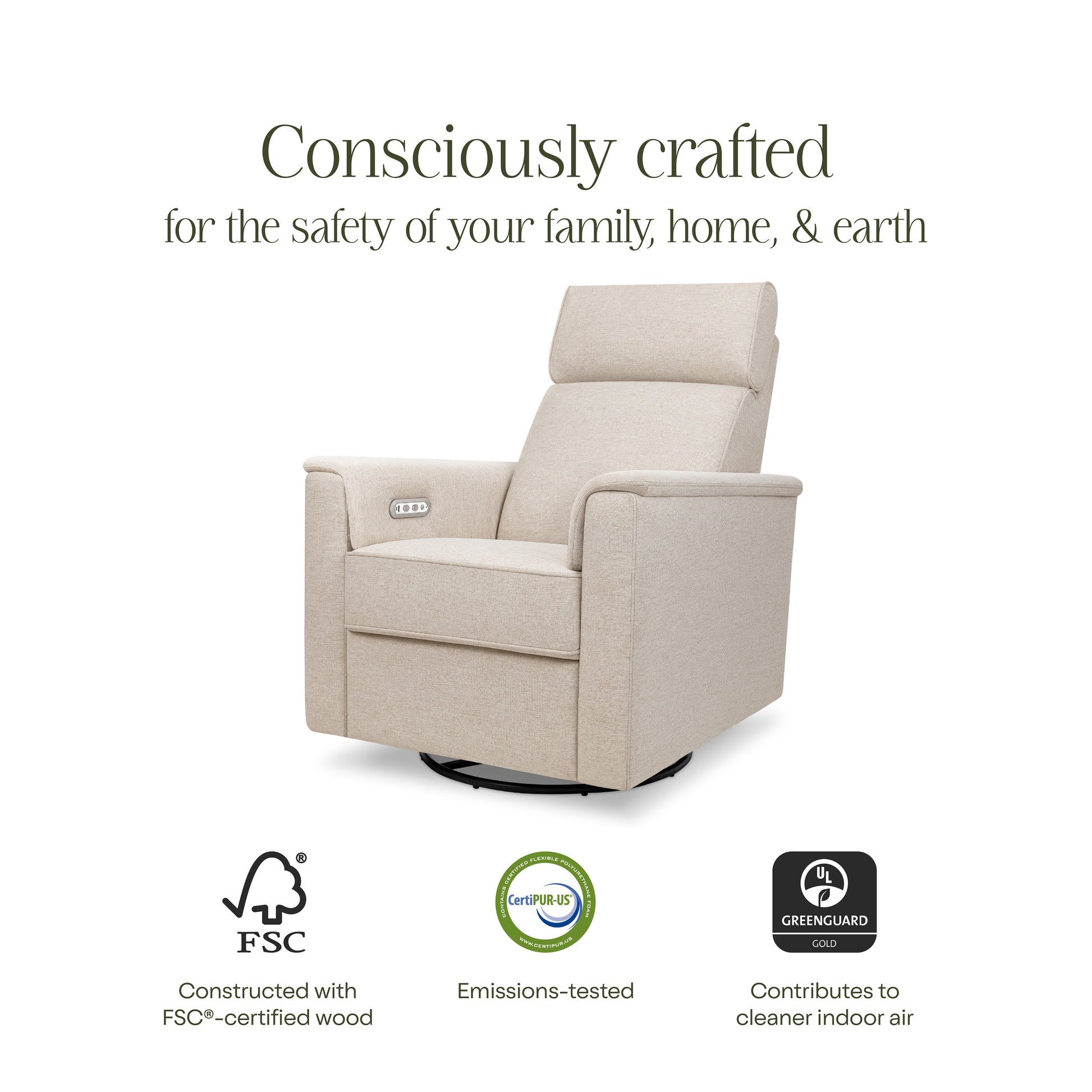 M17186PBEW,Namesake,Willa Plus Power Glider Recliner w/ Power Headrest in Performance Beach Eco-Weave