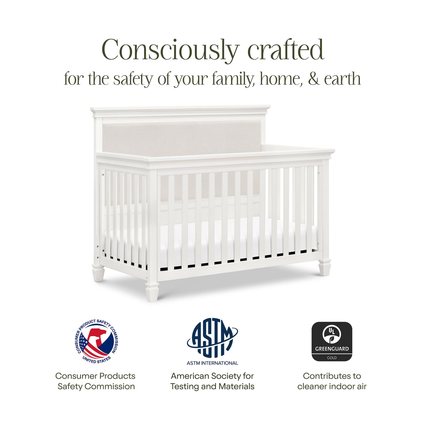 M15801RW,Namesake,Darlington 4-in-1 Convertible Crib in Warm White