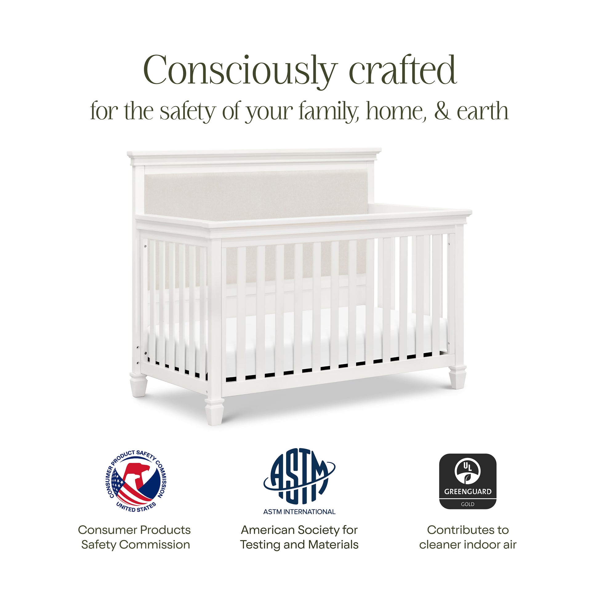 M15801RW,Namesake,Darlington 4-in-1 Convertible Crib in Warm White