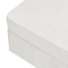 M21785FCS,Crawford Gliding Ottoman in Fog Chatham Stripe Performance Eco-Weave