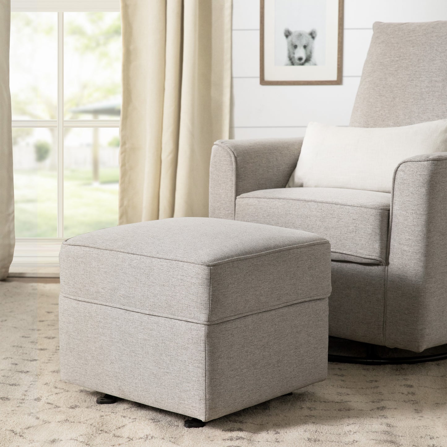 Willa-Alden Gliding Ottoman