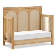M24801HYPSEW,Namesake,Eloise 4-in-1 Convertible Crib in Honey & Performance Sand Eco-Weave