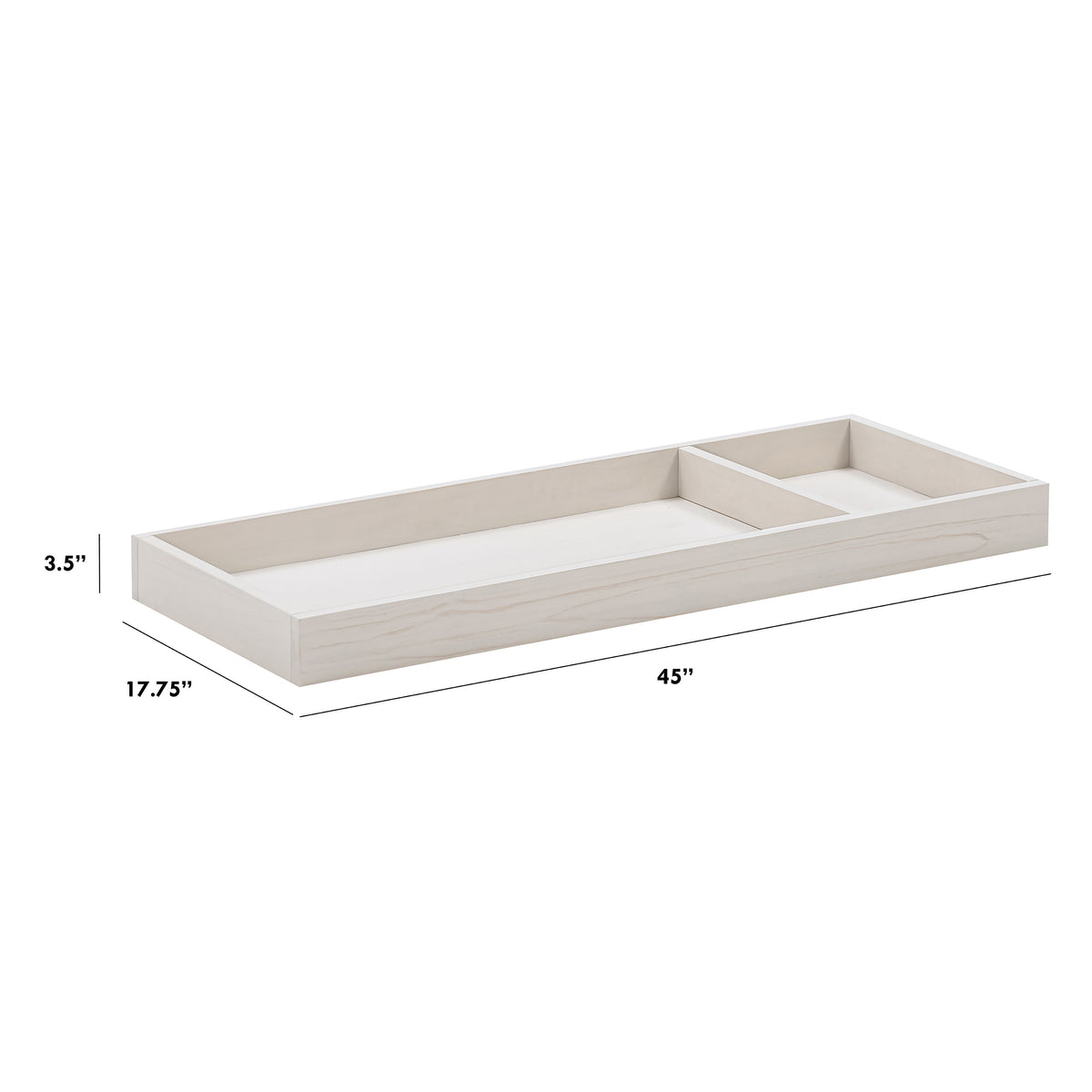 Universal Wide Removable Changing Tray - dimensions