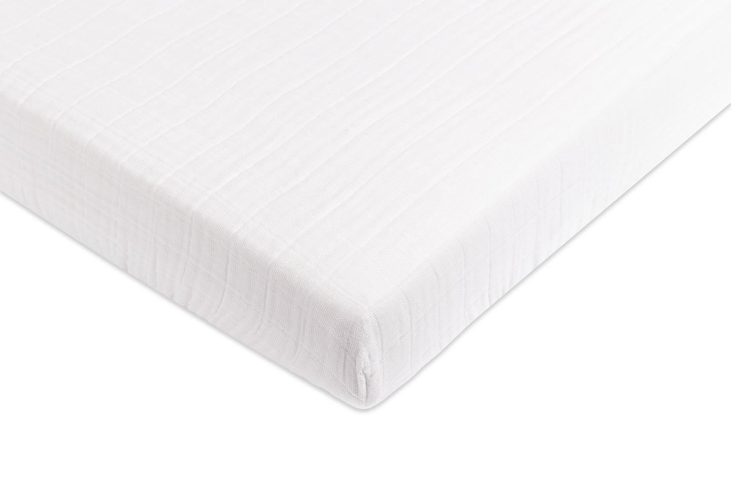 Mini Crib Sheet in GOTS Certified Organic Muslin Cotton