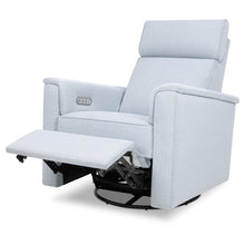 M17186PCET,Namesake,Willa Plus Power Glider Recliner w/ Power Headrest in Performance Chambray Eco-Twill