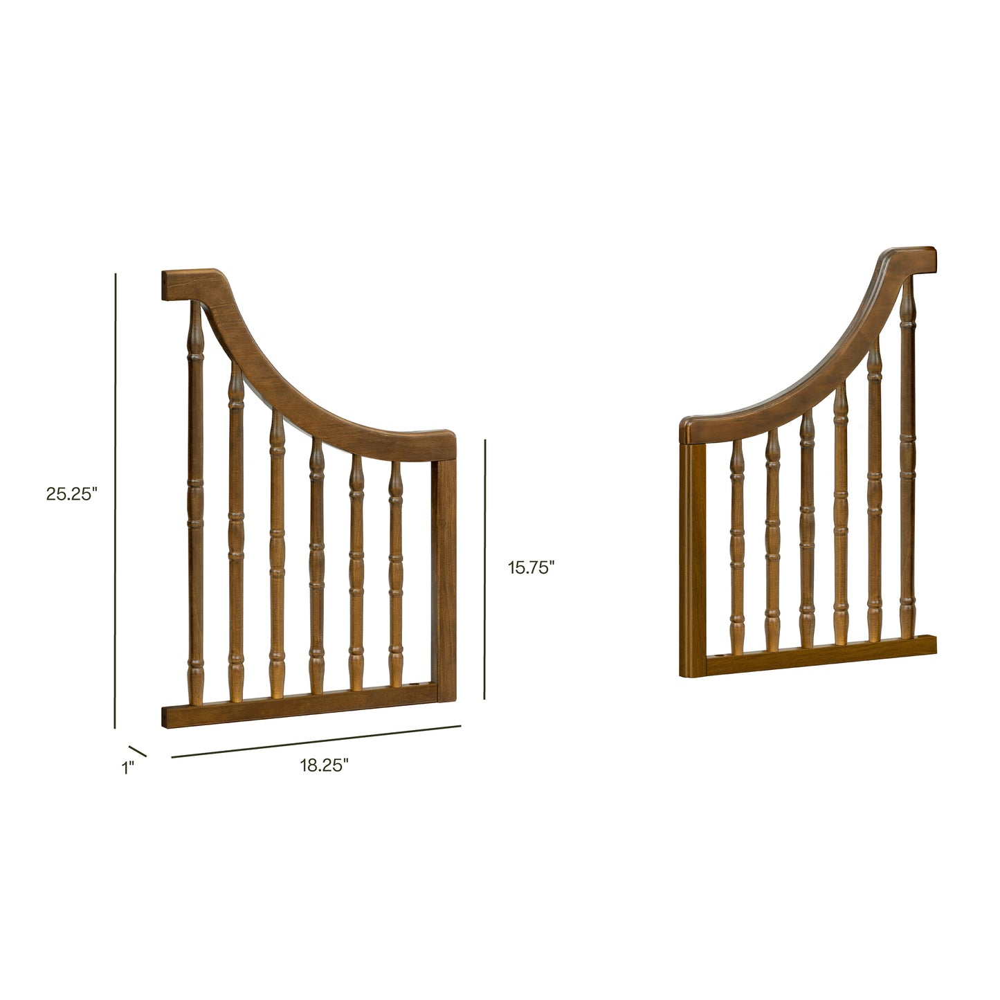 M7199NL,Namesake,Toddler Bed Conversion Kit in Natural Walnut