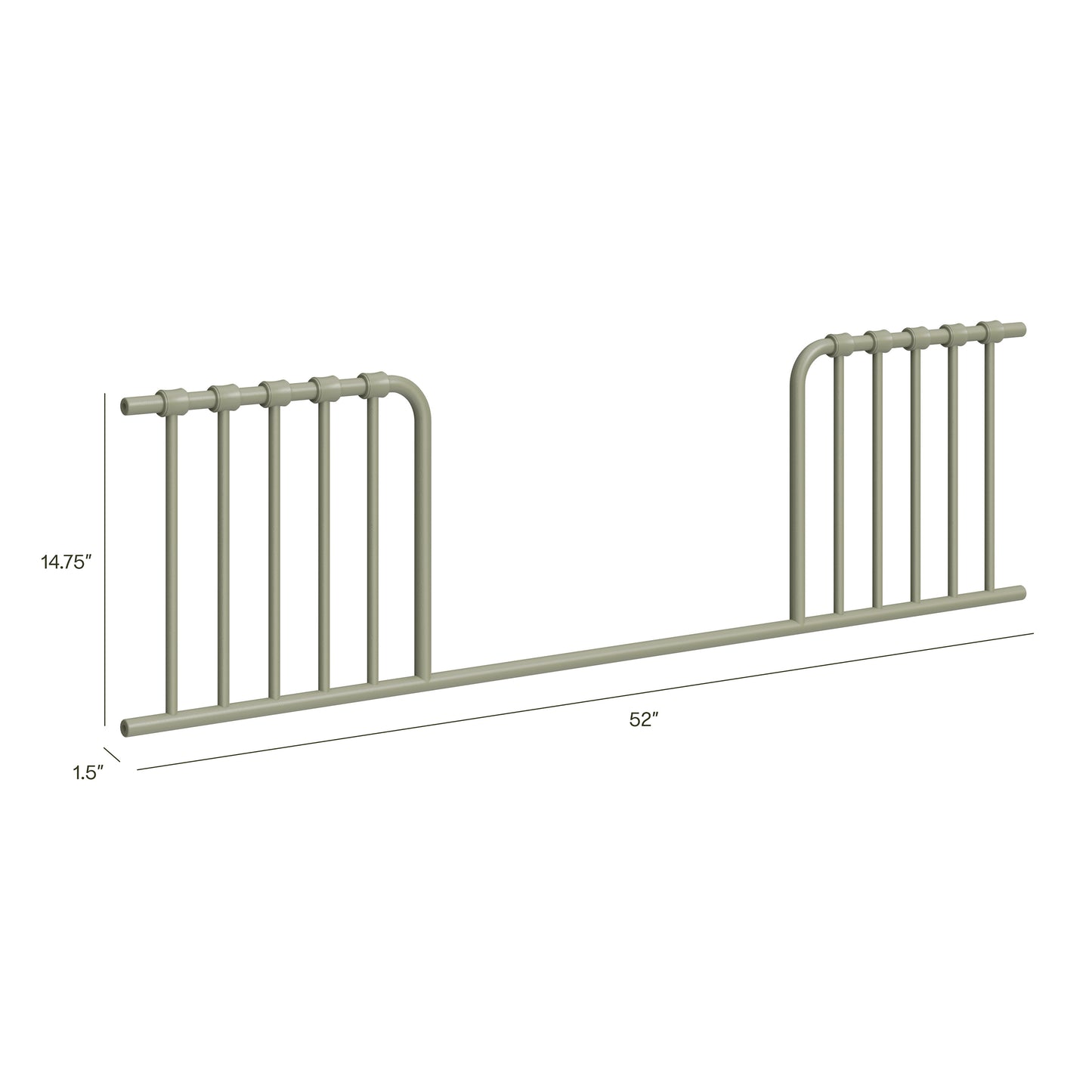 M15599HS,Namesake,Toddler Bed Conversion Kit for Abigail and Winston in Heirloom Sage