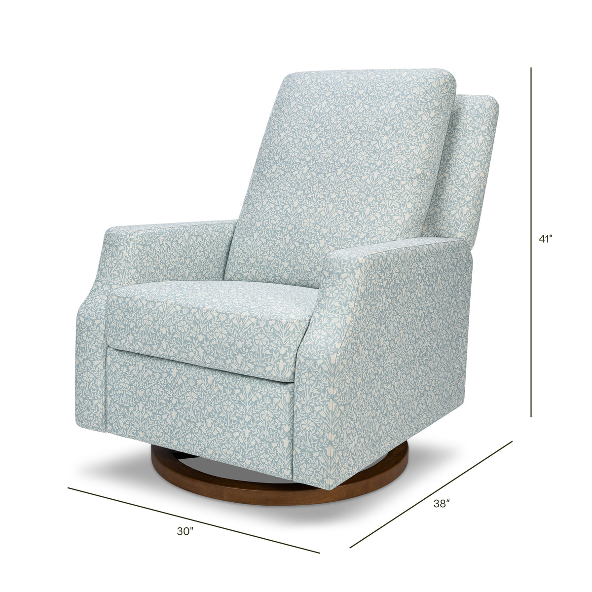 Morris & Co. x Namesake Crewe Recliner and Swivel Glider - dimensions