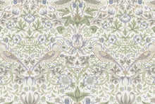 MDBFABRIC185,Namesake,Namesake - Strawberry Thief in Fig & Thyme (TTFT) SWATCH