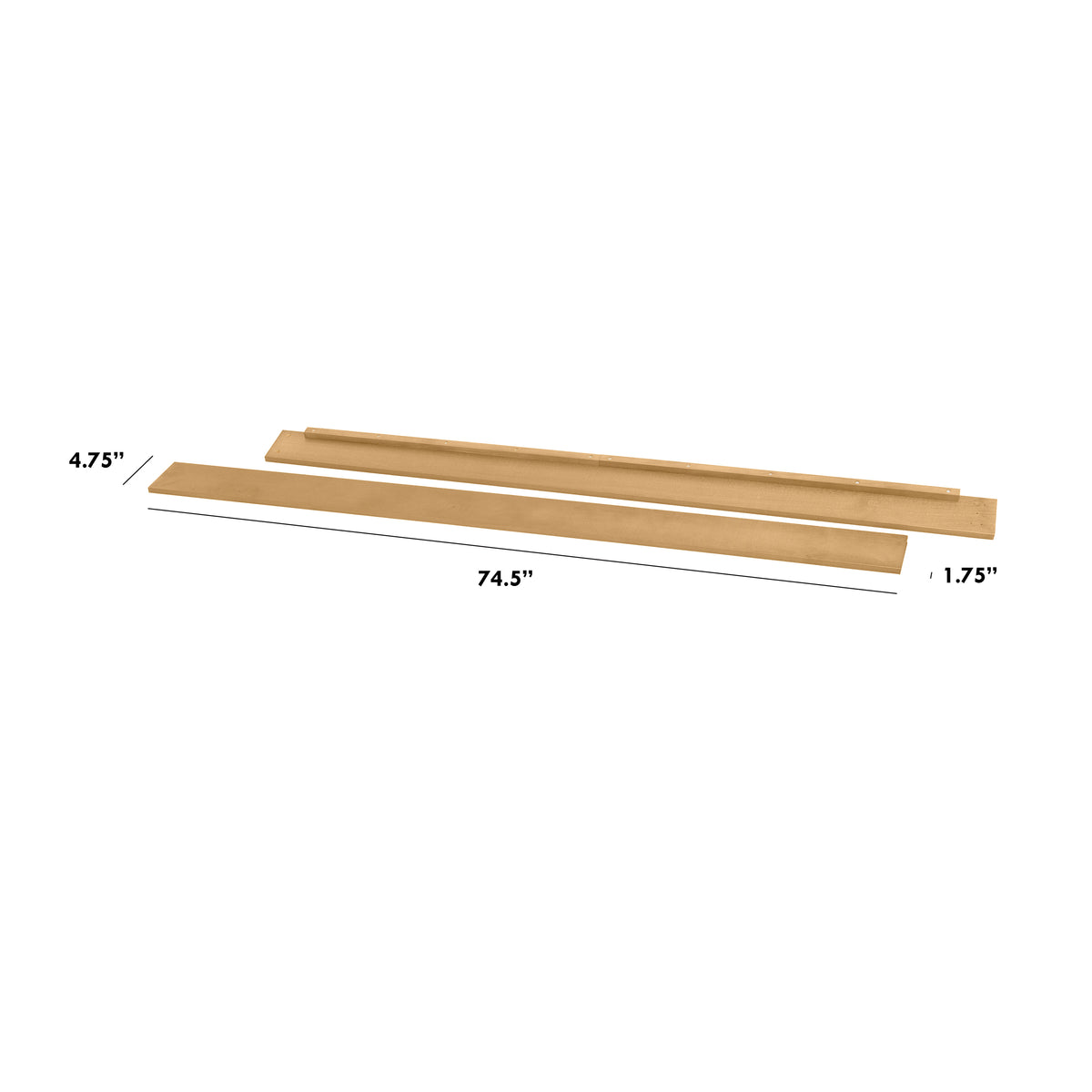 Twin/Full-Size Bed Conversion Kit (M5789) - dimensions