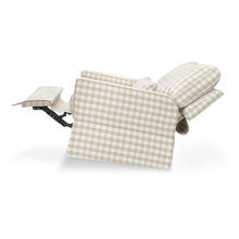 M21777TGH,Namesake,Crawford Recliner and Swivel Glider in Tan Gingham