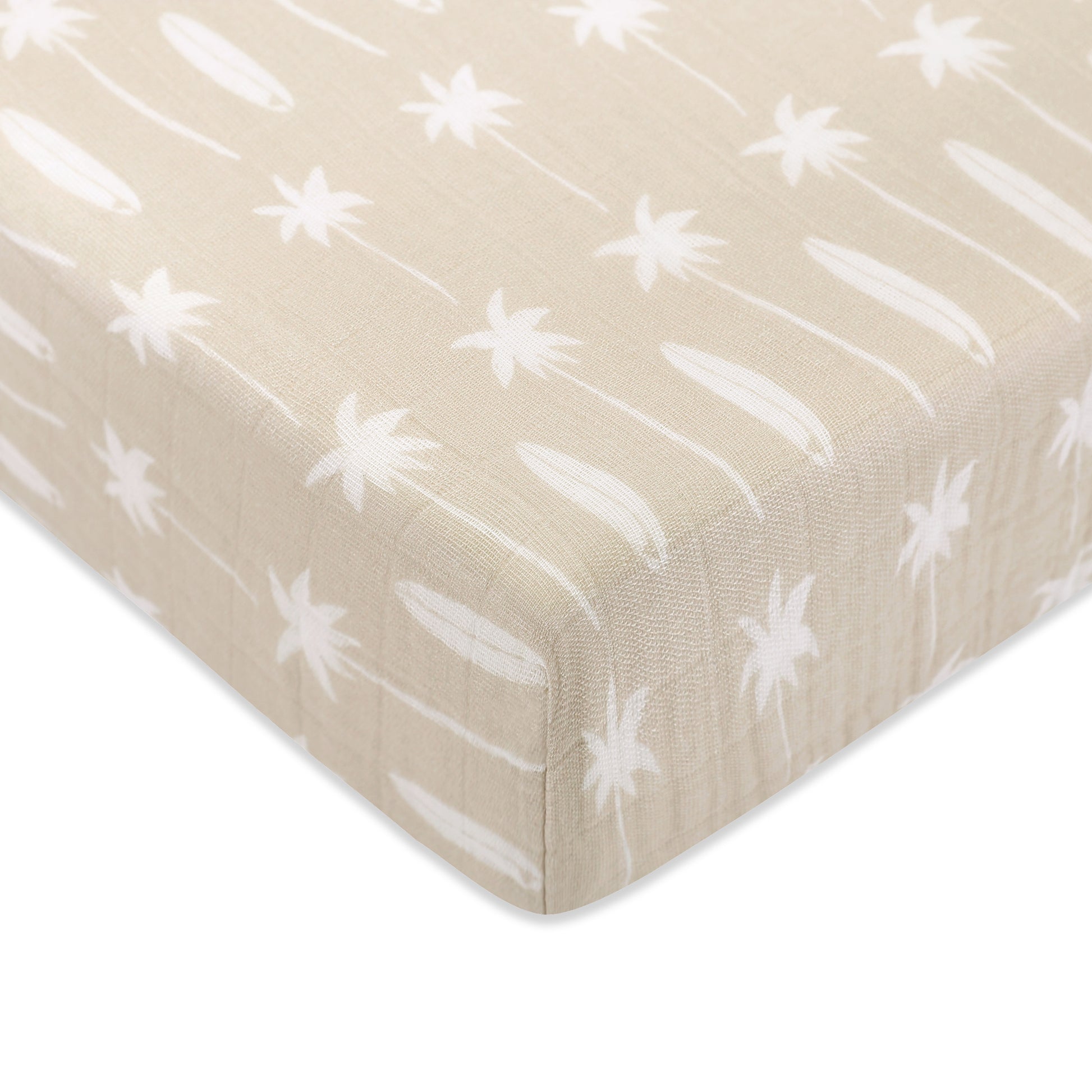 T27035,Babyletto,Beach Bum Muslin Crib Sheet in GOTS Certified Organic Cotton