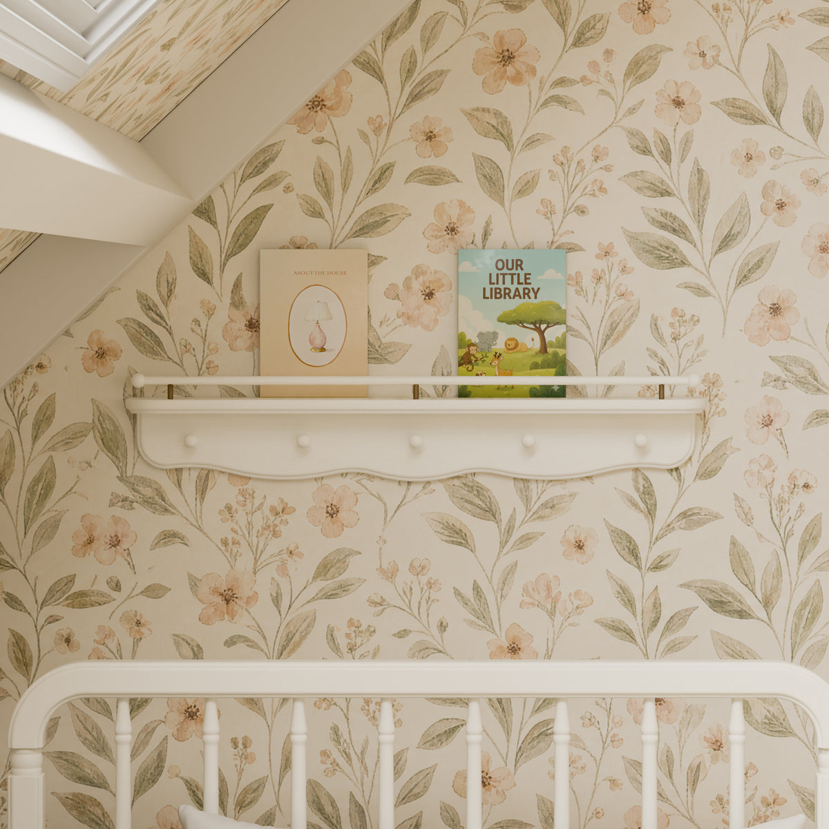 Liberty 31" Wall Shelf with Hooks