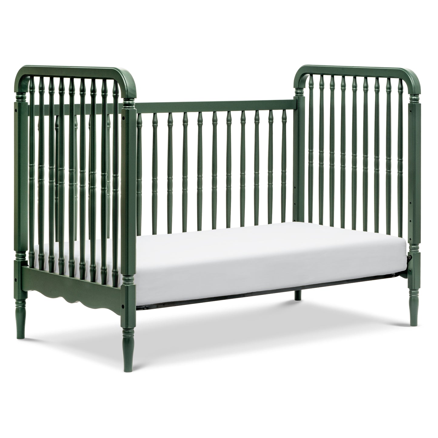 M7101FRGR,Namesake,Liberty 3-in-1 Convertible Spindle Crib w/Toddler Bed Conversion Kit in Forest Green