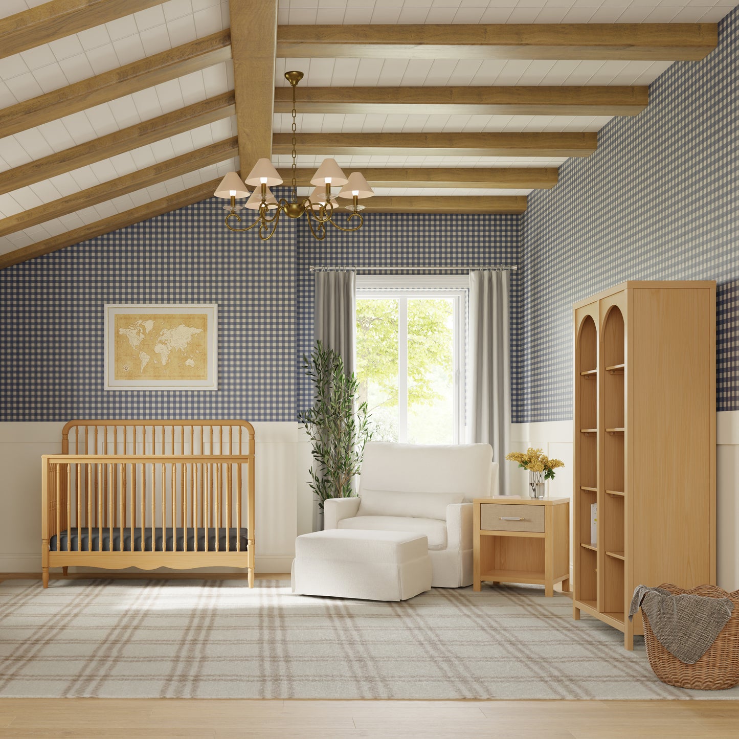 M24860HYPSEW,Namesake,Eloise Nightstand  Assembled in Honey & Performance Sand Eco-Weave