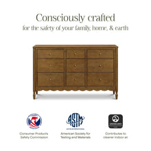 M32328NL,Namesake,Ambrosia 9-Drawer Assembled Dresser in Natural Walnut